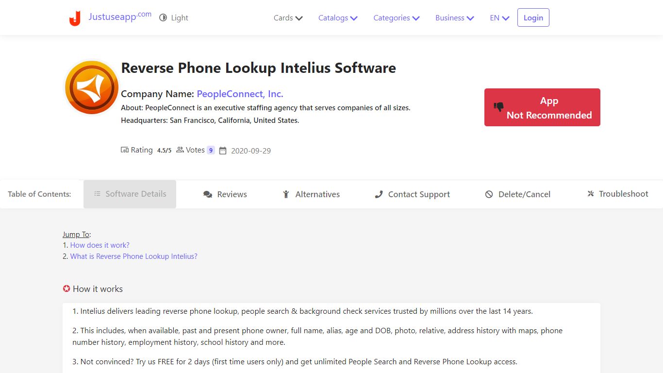 Reverse Phone Lookup Intelius - App Details, Features & Pricing [2022 ...